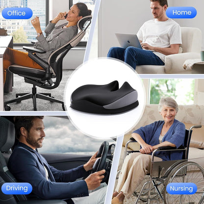 Benazcap Memory Foam Orthopädisches Sitzkissen Steißbeinschmerzen Ischias Rückenschmerzen