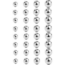 Piercing Kugeln 1,2/1,6mm Silber Ersatzkugel 3-6mm für Nase, Lippe, Augenbraue