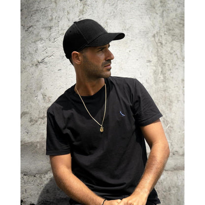 Unisex Baumwoll Baseball Cap – Verstellbare Kappe Schwarz