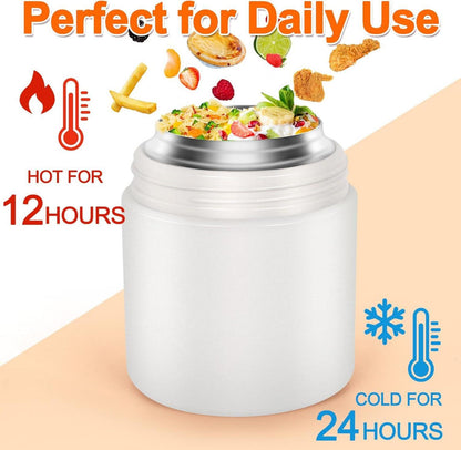 Thermobehälter für Essen 600ml Edelstahl Vakuumisoliert