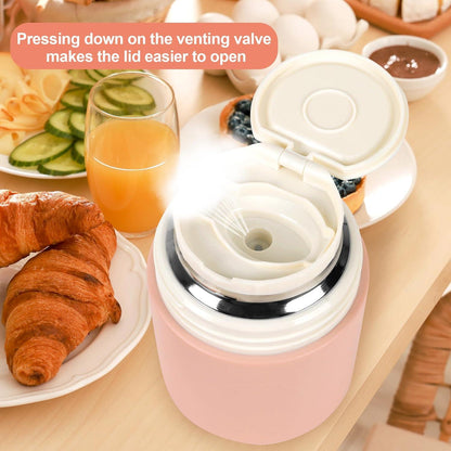 Thermobehälter Essen 800ml 316 Edelstahl Vakuumisoliert Auslaufsicher