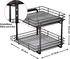 Ausziehbares Gewürzregal für Küchenschrank, 2