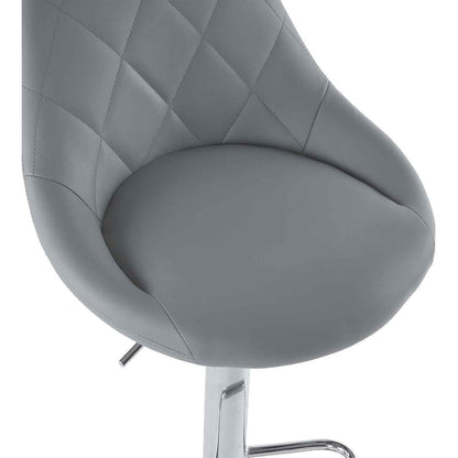 LEADZM Barhocker 2er Set, Höhenverstellbar & Drehbar, Grau