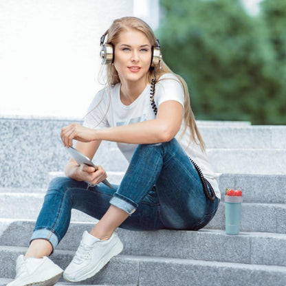 2in1 Müslibecher to Go 130ml+420ml Auslaufsicher Blau