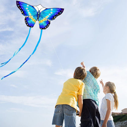 Schmetterling Drachen Kite 120x95cm mit langen