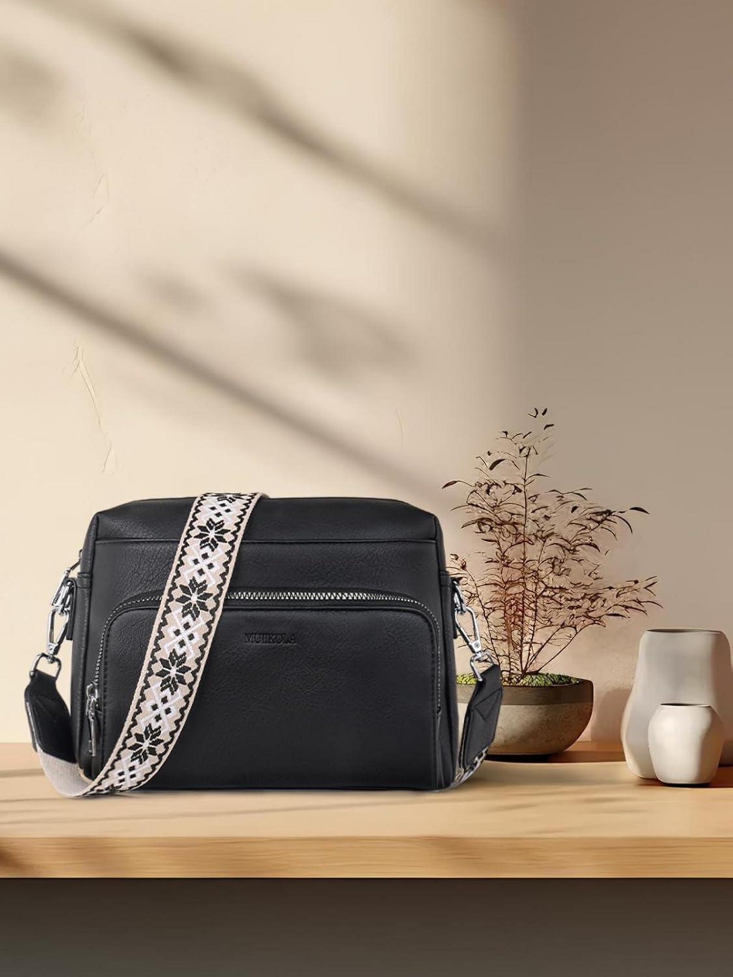 Umhängetasche Damen Crossbody Bag RFID PU Leder Verstellbarer Gurt