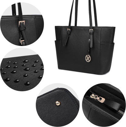 Damen Handtasche Groß Shopper Schultertasche Tote Bag elegant vielseitig