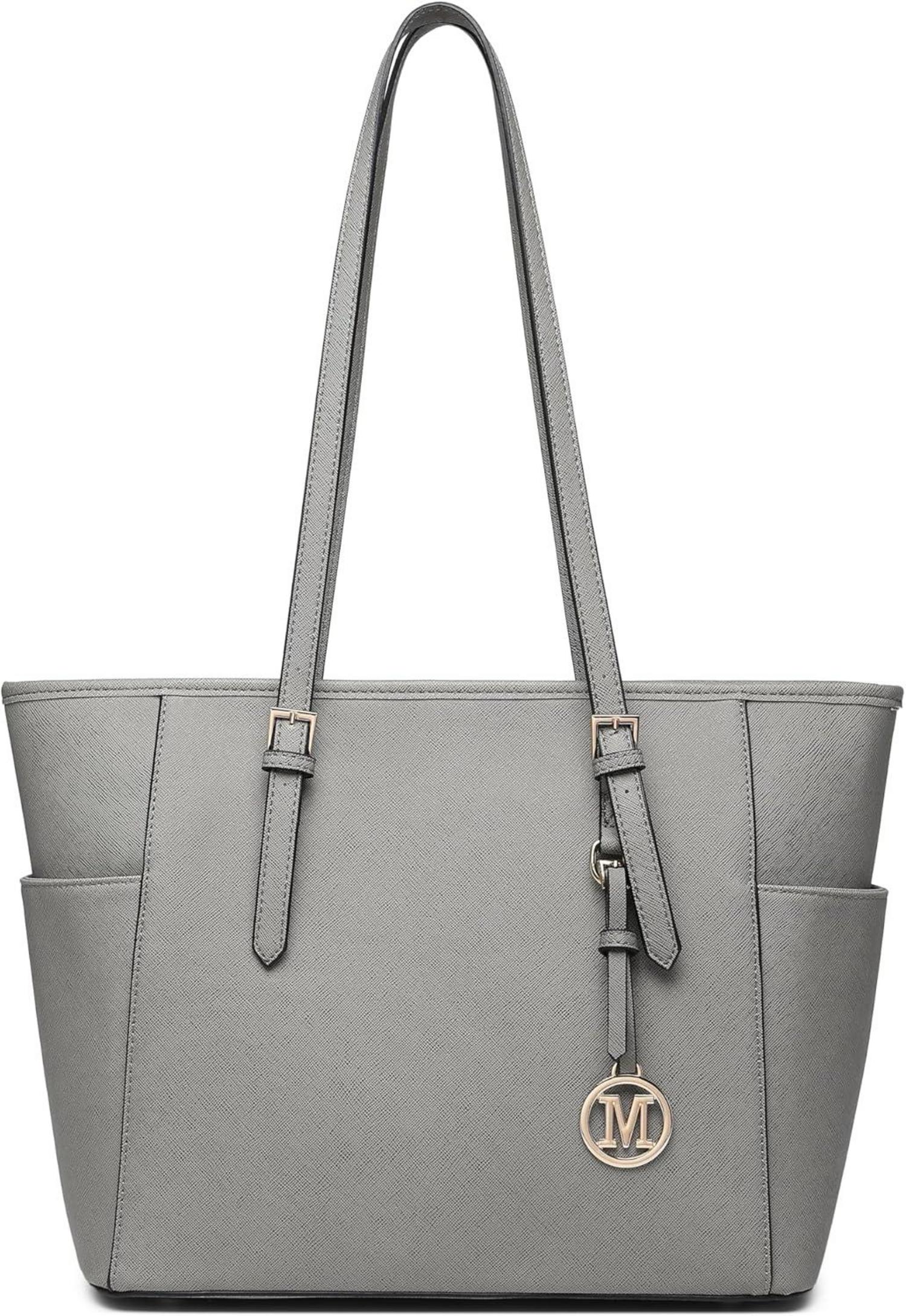 Große Damen Schultertasche in Schwarz PU-Leder vielseitig einsetzbar