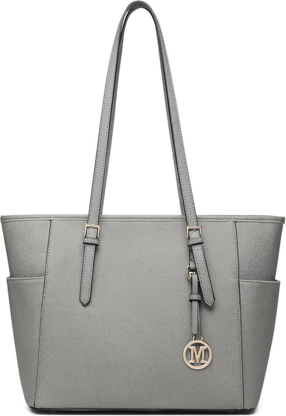 Große Damen Schultertasche in Schwarz PU-Leder vielseitig einsetzbar