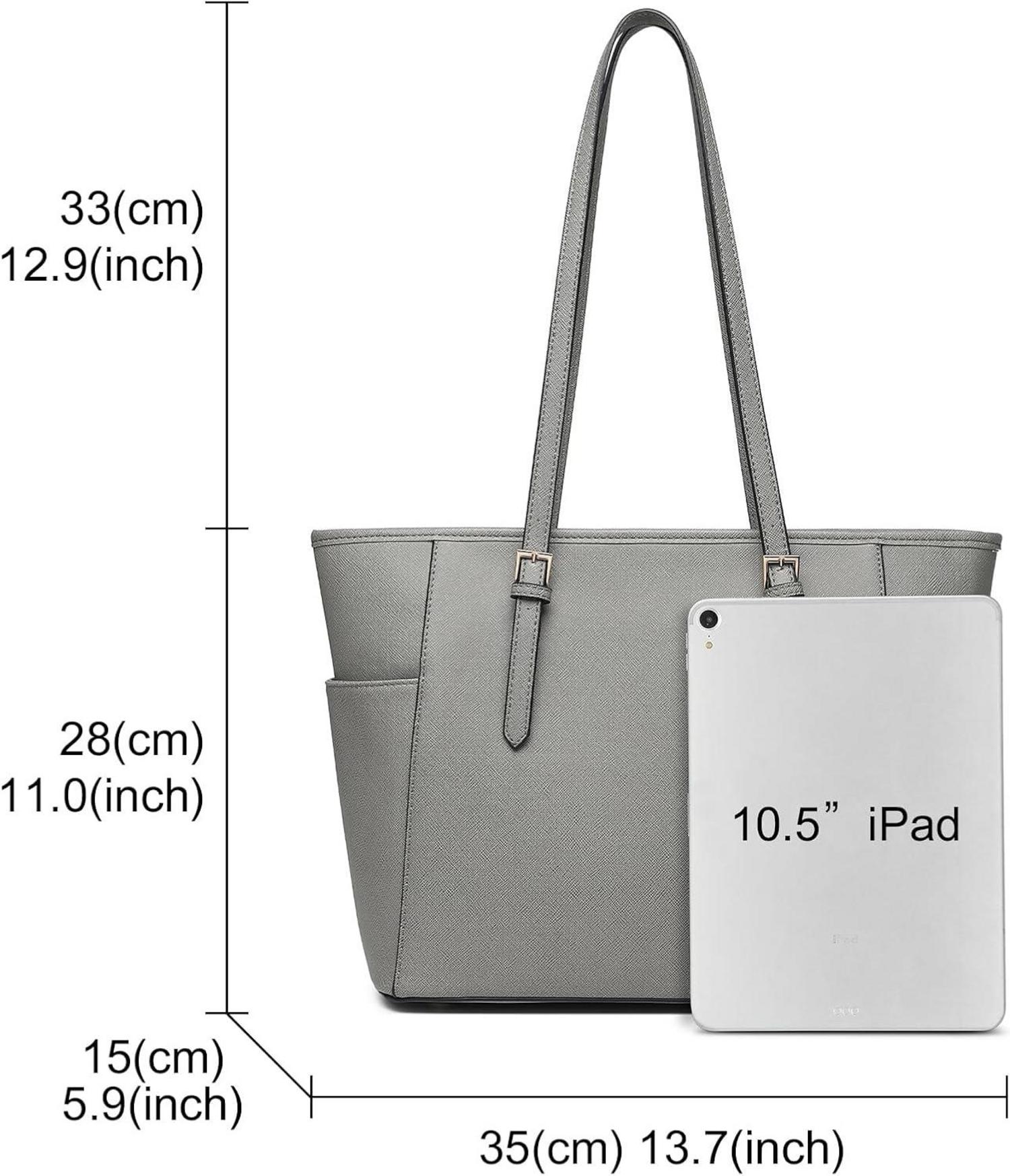 Große Damen Schultertasche in Schwarz PU-Leder vielseitig einsetzbar