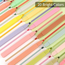 Pastell Textmarker Set 20PCS Highlighter Pen für Journaling