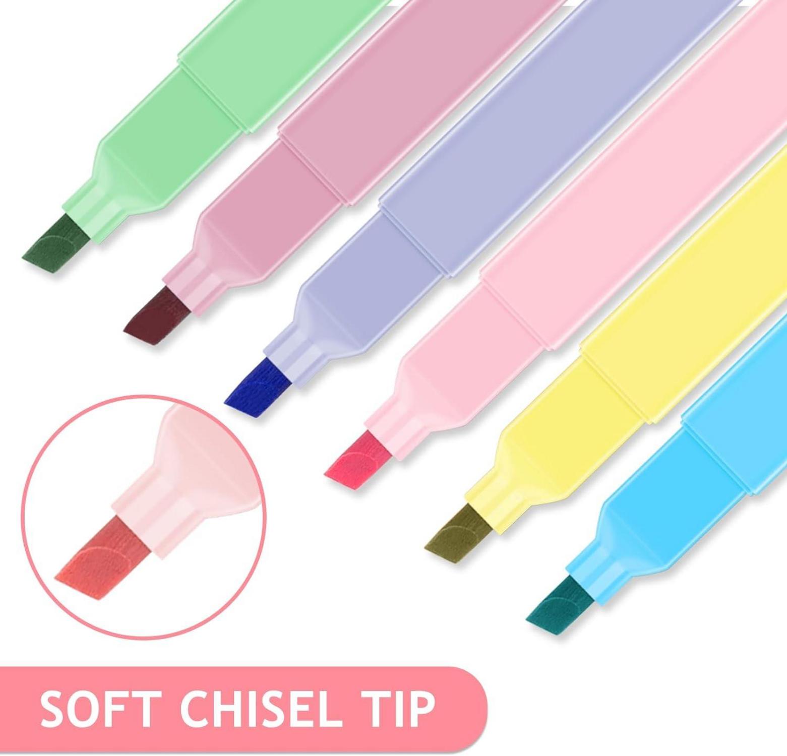 Pastell Textmarker Set 20PCS Highlighter Marker für Journaling