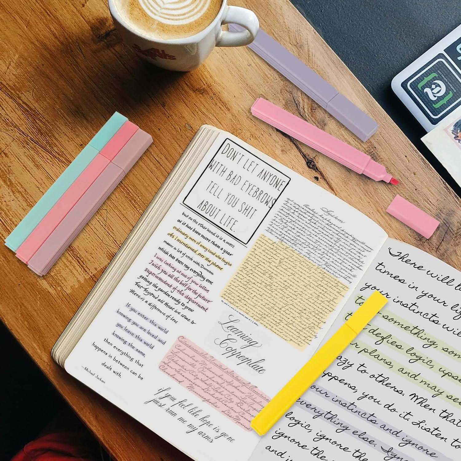 Pastell Textmarker Set 20PCS Stifte Bibel Marker Pastell-Farben