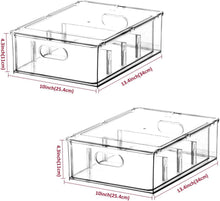 Greentainer Kühlschrank Organizer mit Schublade und Deckel