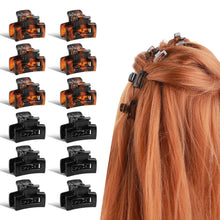 12er Pack bunte Mini-Haarklammern für Frauen & Mädchen