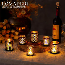 Romadedi Teelichthalter Windlicht Glas 6er Set für Tischdeko