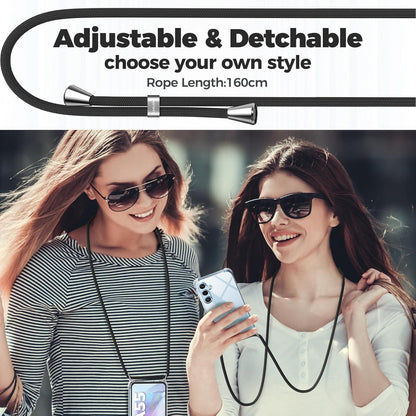 Handykette Samsung Galaxy A55 5G Hülle Band Schwarz Stoßfest