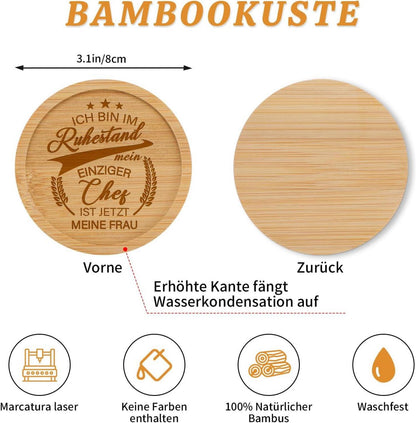 Ruhestand Geschenk 17OZ Bierglas Renteneintritt Männer Kollegen Papa Opa Ehemann