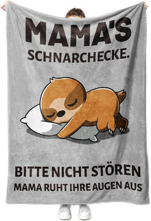 Geschenk Mutter Weiche Decke Mama 100% Flanell 150x130cm