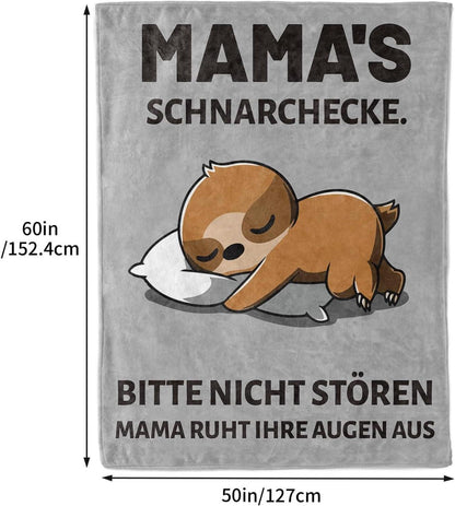 Geschenk Mutter Weiche Decke Mama 100% Flanell 150x130cm