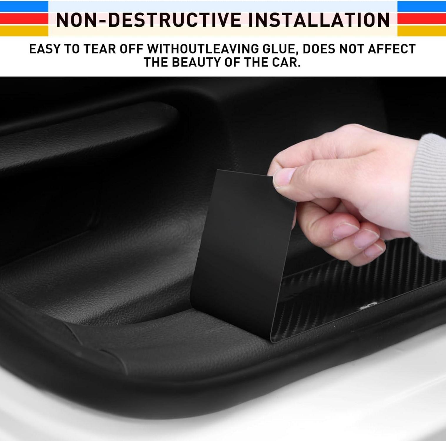 Einesin Carbon Folie Auto Aufkleber 5CM x 10M Kohlefaser Universal Lackschutz