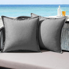 Wetterfestes Outdoor Kissenbezug Set 45x45cm Hellgrau
