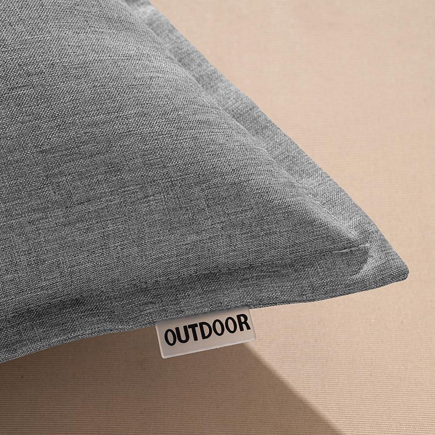 MIULEE Outdoor Kissen wasserdichtes Set 45x45cm Hellgrau
