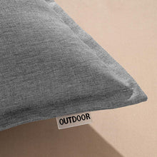 MIULEE Outdoor Kissen wasserdichtes Set 45x45cm Hellgrau