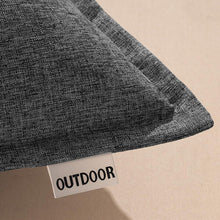 MIULEE Outdoor Kissen 2er Set Wetterfest 40x40cm Dunkelgrau