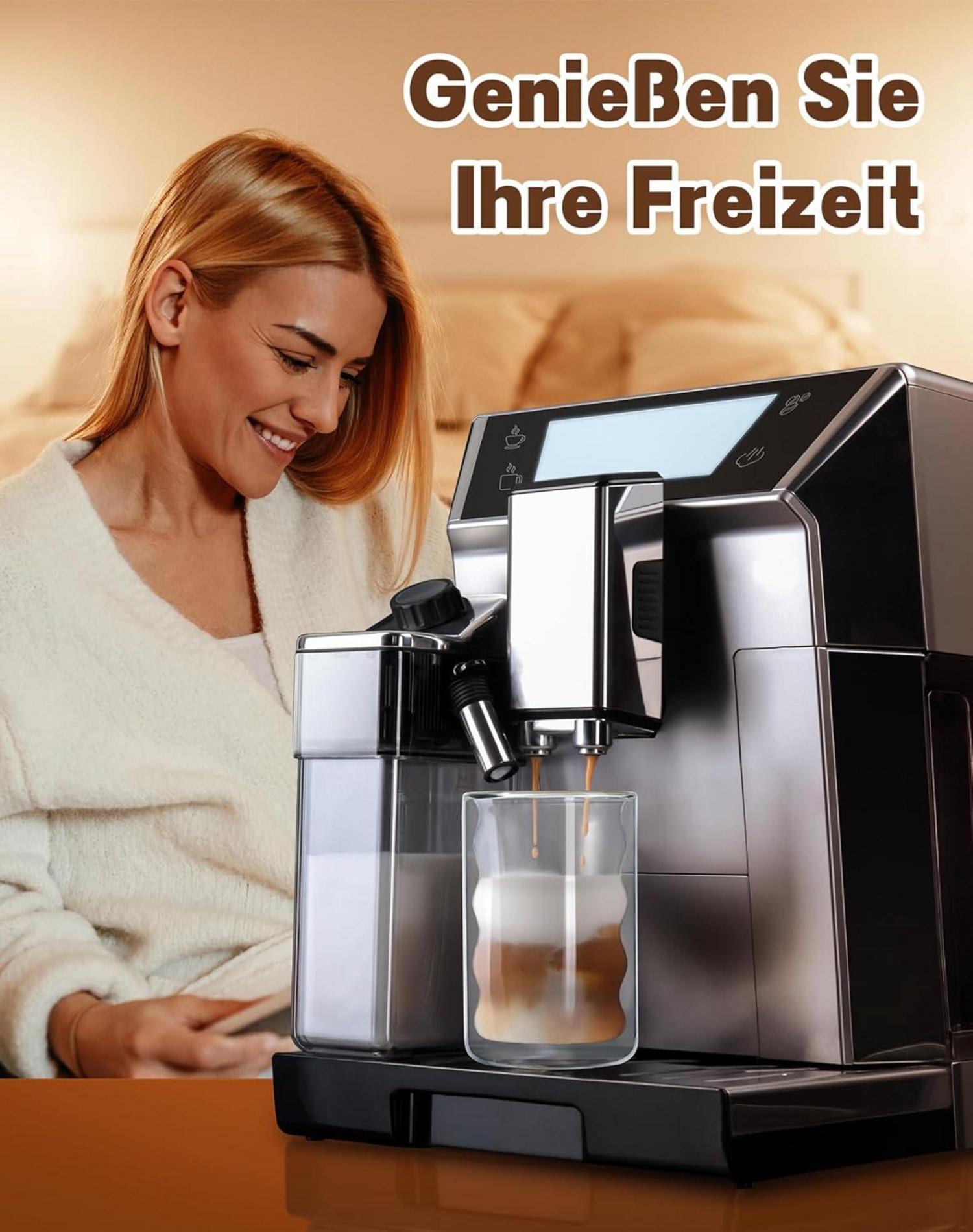 Latte Macchiato Gläser Set 4 Löffeln 4 Untersetzern 350ml Transparent