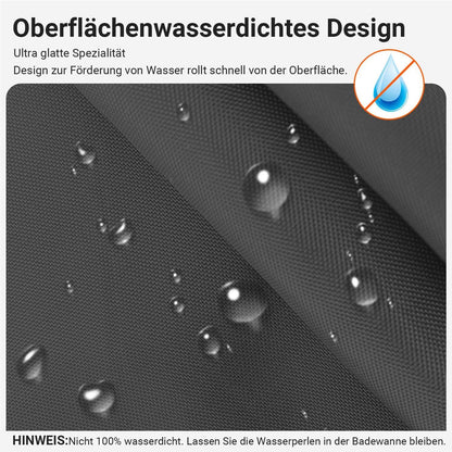Duschvorhang Dunkelgrau 120x200cm Beschwert Saum Textil
