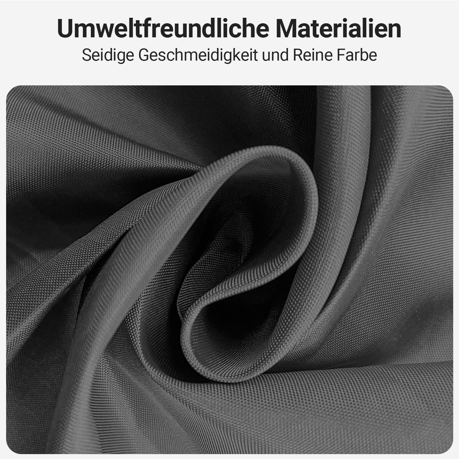 Duschvorhang 120x200cm Dunkelgrau, Antischimmel, Wasserabweisend, Waschbar, Badezimmer, Badewanne