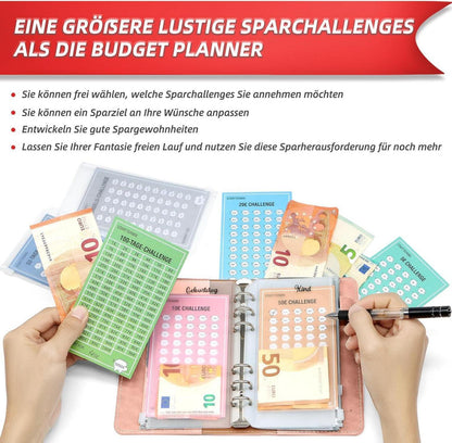 Geld Spar Challenge Buch 8 Spar Challenges Budget Planner 24er Set