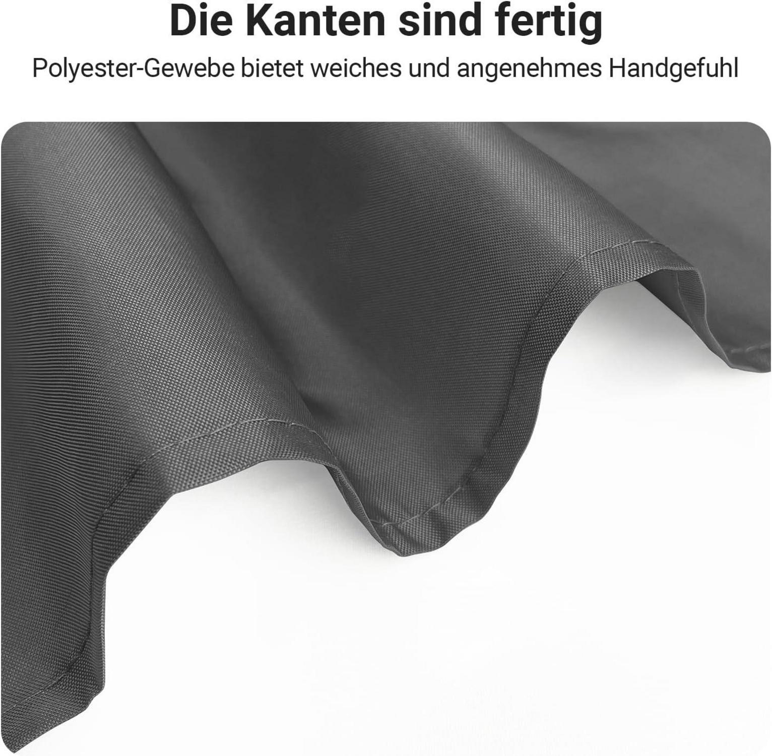 Duschvorhang Dunkelgrau 280x200cm Antischimmel Wasserabweisend