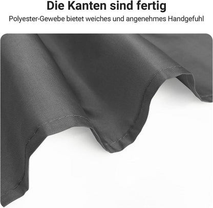 Duschvorhang Dunkelgrau 280x200cm Antischimmel Wasserabweisend