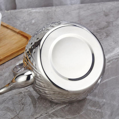 Edelstahl Teekanne 2L mit Sieb – Vintage Design für Herd