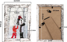 18er-Set Bilderrahmen 10x15 cm Vintage-Weiß für Wand und
