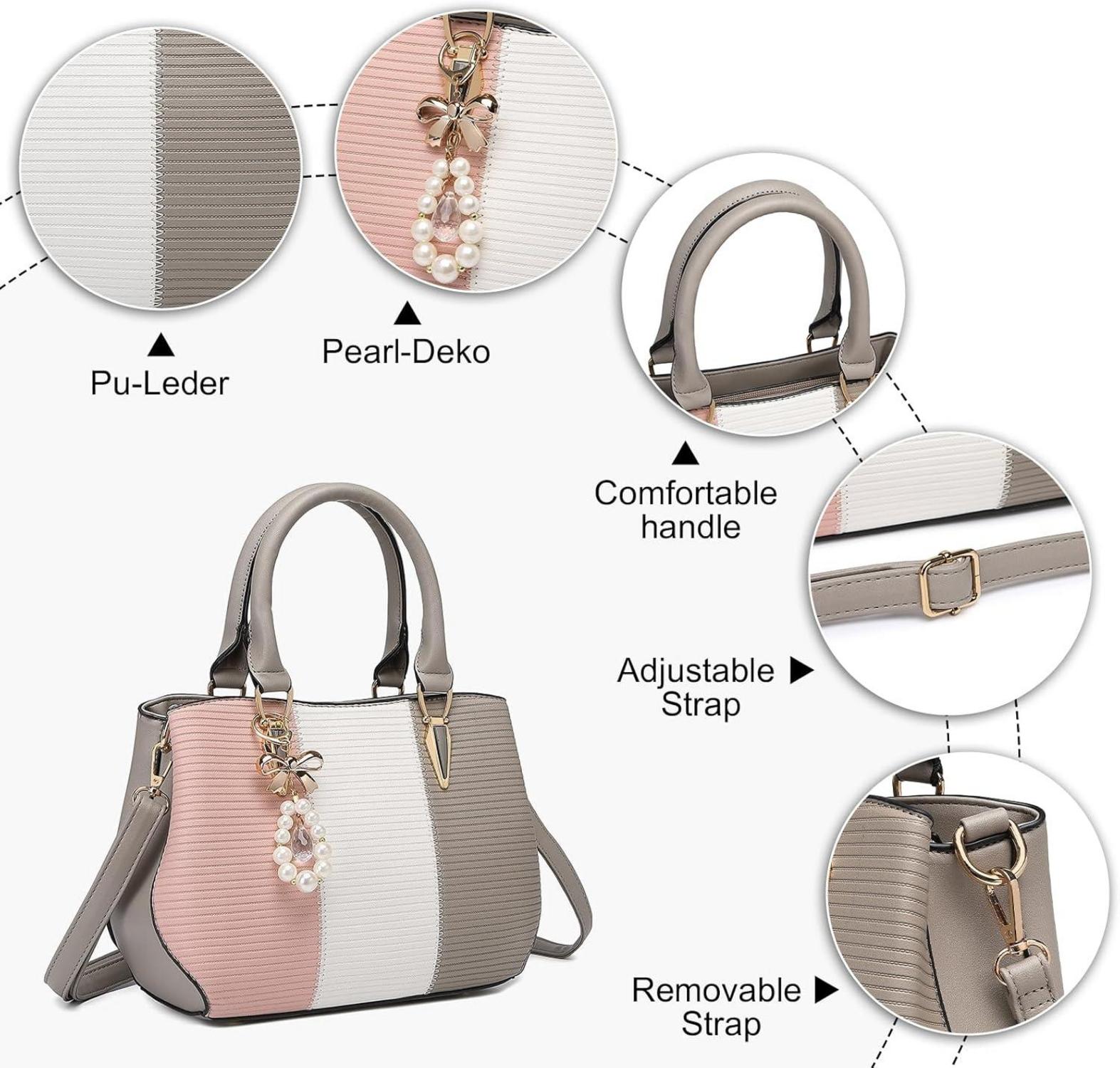 Miss Lulu Damen Handtasche Mittelgroße Farbblock