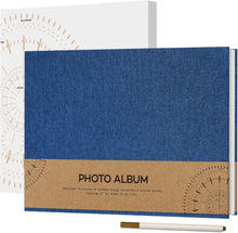 Selbstklebendes Fotoalbum 10x15 zum Selbstgestalten, Leinen Fotobuch