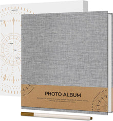 Selbstklebendes Fotoalbum zum Selbstgestalten mit Leineneinband