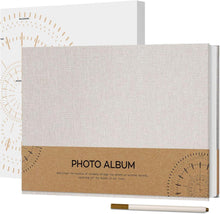 Selbstklebendes Fotoalbum 10x15 zum Selbstgestalten, Leinen Fotobuch