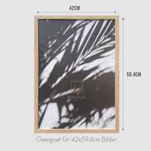 Bilderrahmen A2 Holz Fotorahmen 3er Set Eiche Natur