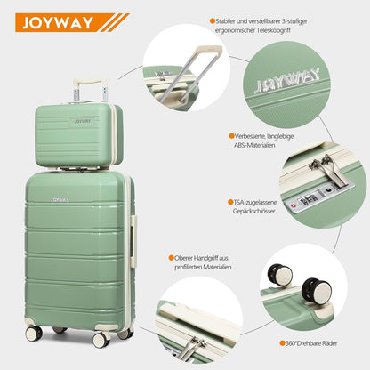Joyway Kofferset 3-teilig Hartschale mit 4 Rollen