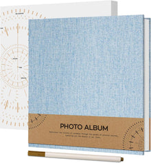 Selbstklebendes Fotoalbum mit Leineneinband - 40 weiße Seiten