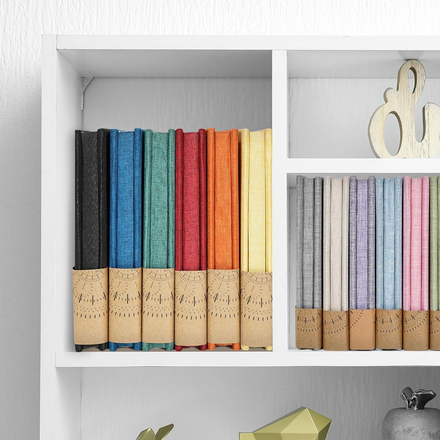 Selbstklebendes Fotoalbum 10x15 Leinen 40 weiße Seiten Beige
