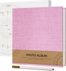 Selbstklebendes Fotoalbum 10x15 cm mit Leinen Cover und 40 Weißen