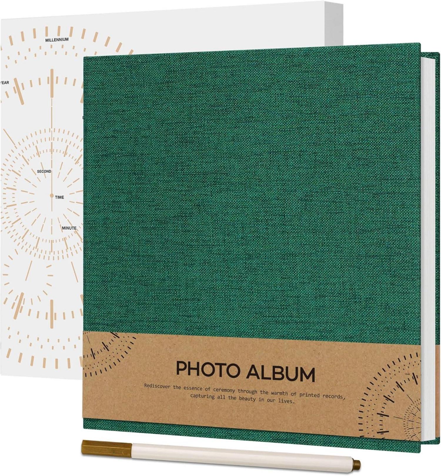 Selbstklebendes Fotoalbum zum Selbstgestalten mit Leineneinband