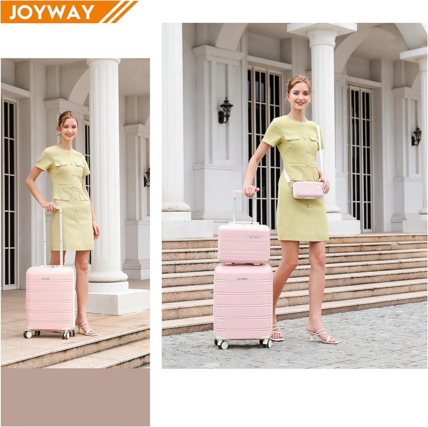 Joyway 5tlg Hartschale Kofferset mit TSA-Schloss & 4 Rollen in
