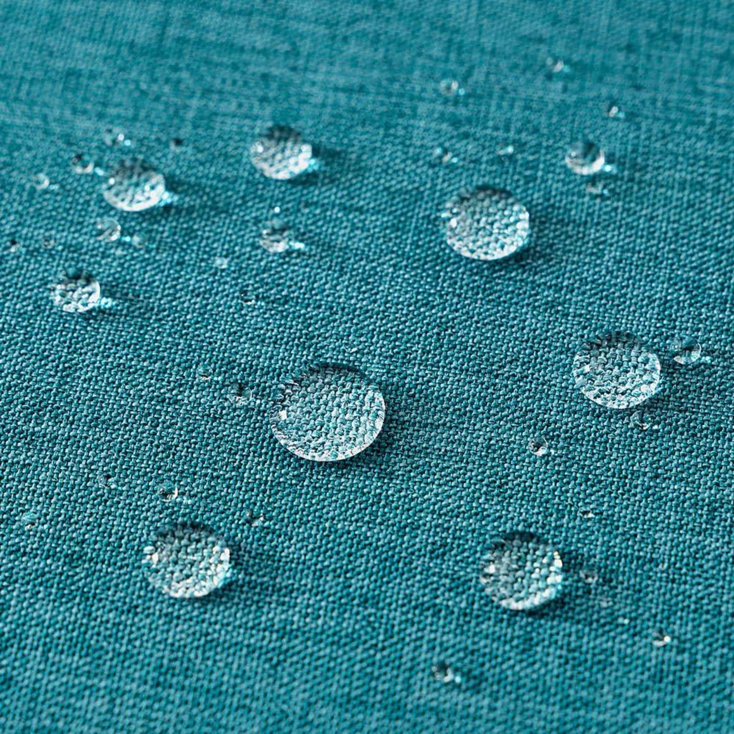 Outdoor Kissenbezüge wasserfest 50x50 cm 2er Set Pfauenblau