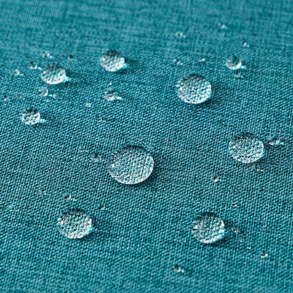 Outdoor Kissenbezüge wasserfest 50x50 cm 2er Set Pfauenblau